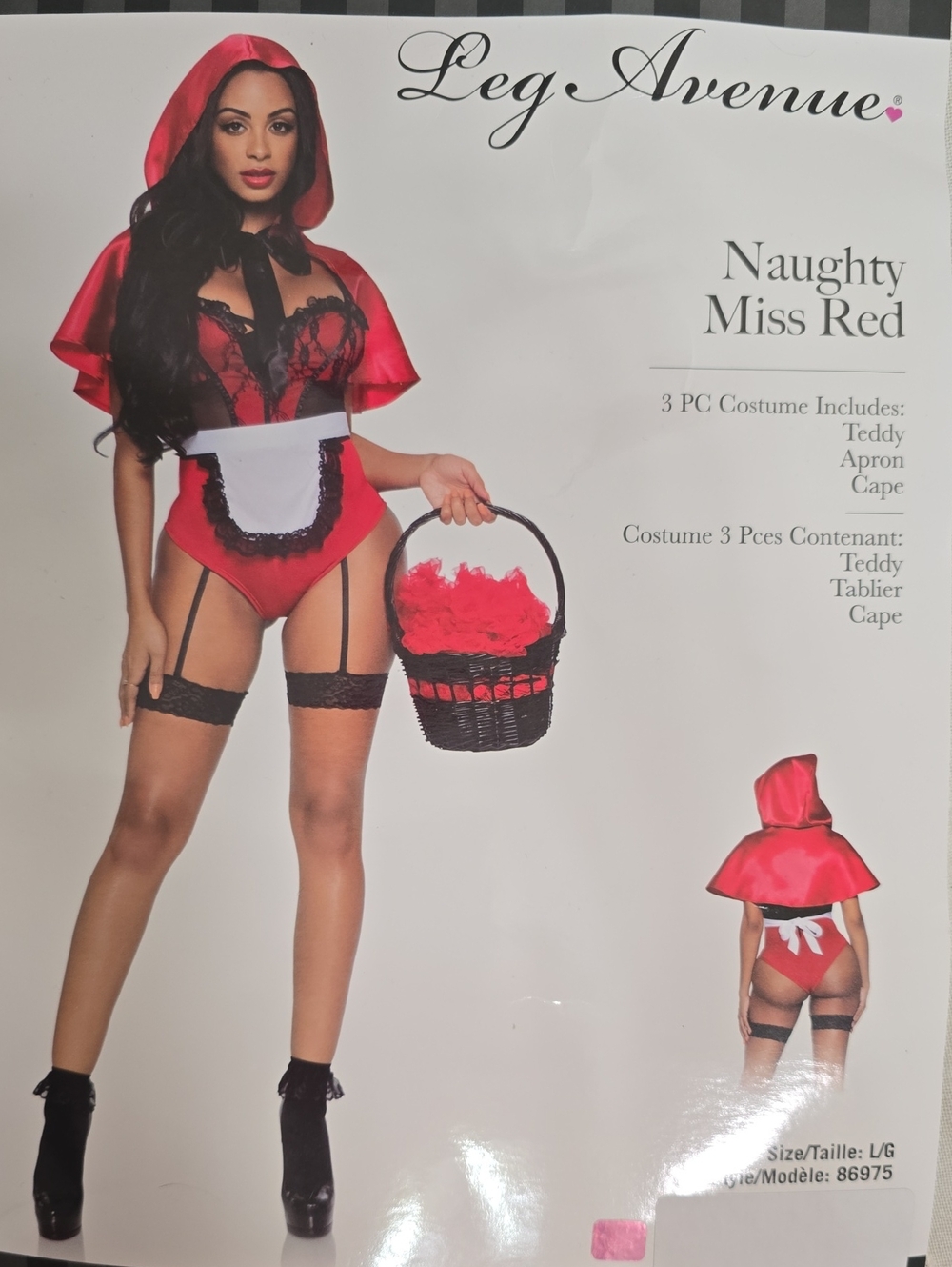 Leg Avenue Red and Black Little Red Riding Hood Costume